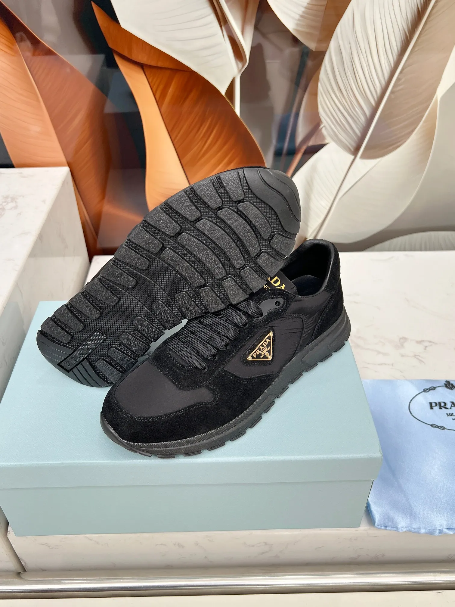 👟👟Ex-factory price 540👟👟 Prada "PRADA.." 2025 explosive model has been shipped. , original 1:1 development, four colors available 35--41 "Code 34 and 41 can be customized and cannot be returned or exchanged"